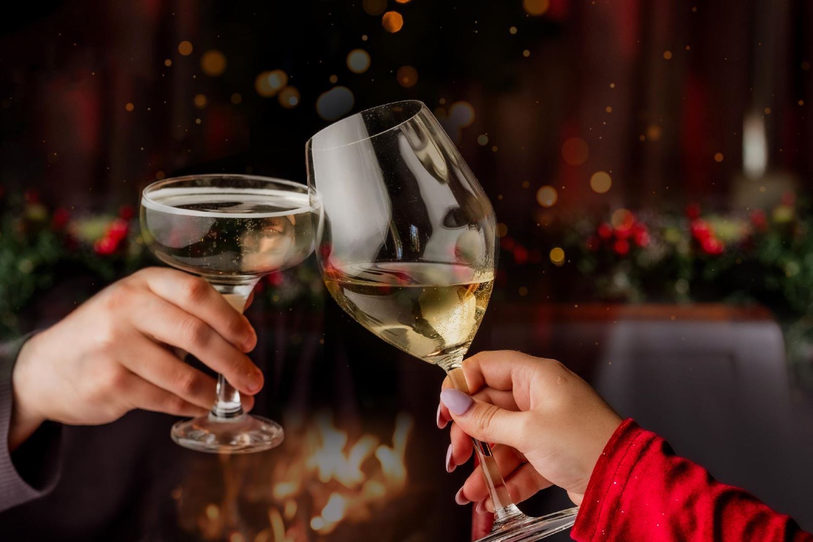 Cheers with glasses